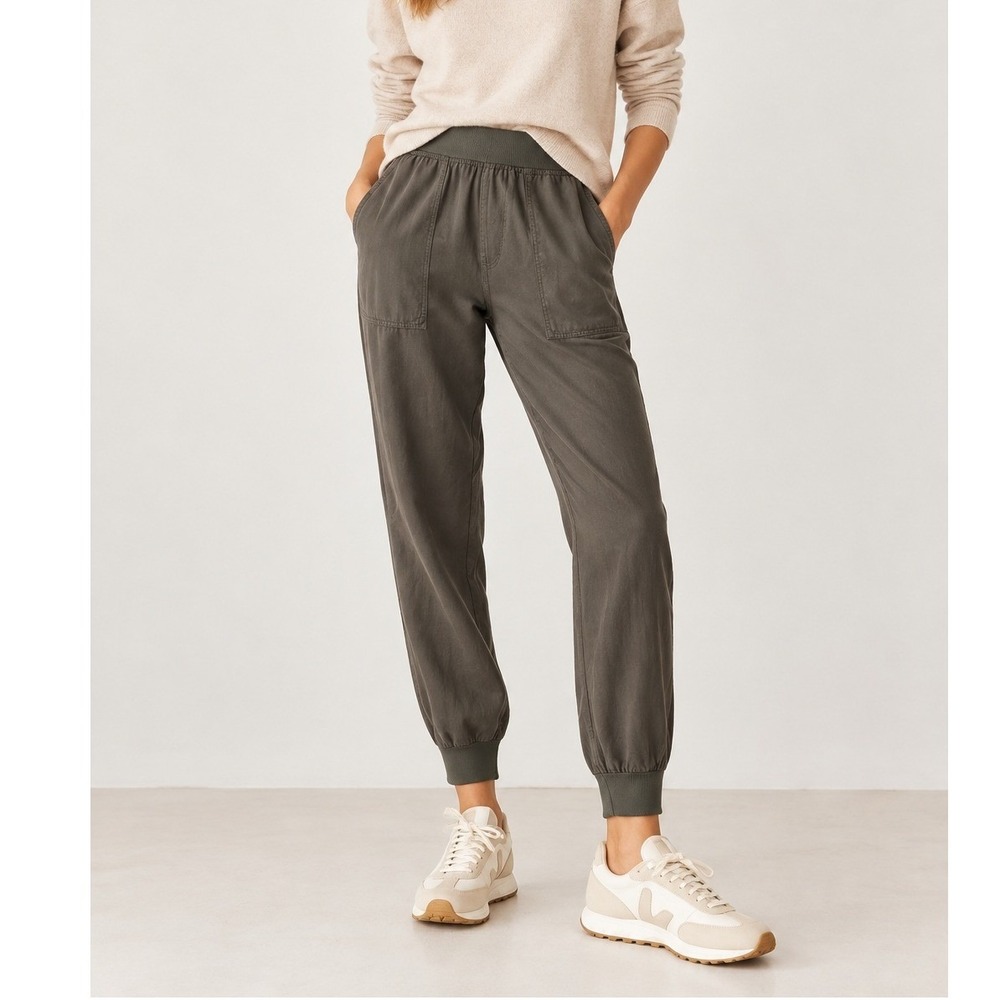 Faherty Arlie Day Jogger Pants Small Relaxed Coastal Utility Easy Pants